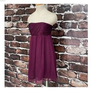 Alice and Olivia Raspberry Strapless Dress-XS. B42